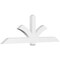 Ekena Millwork Redmond Architectural Grade PVC Gable Bracket, 96"W x 32"H x 4"D x 6"F, 8/12 Pitch GBP096X32X0406RED00 - alternate 1